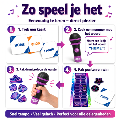 Muziekmicrofoonspel – het spel waarmee iedereen gaat zingen 🎤