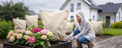 Neerslag en vorstbescherming voor planten