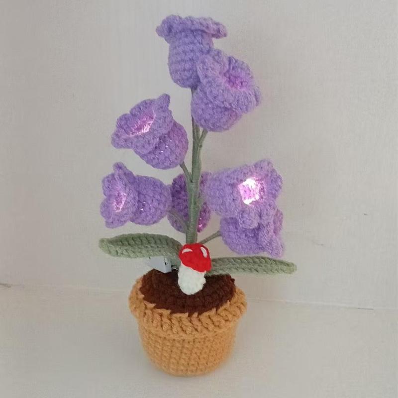 Handgebreide Bloemenlamp