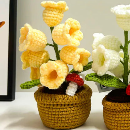 Handgebreide Bloemenlamp