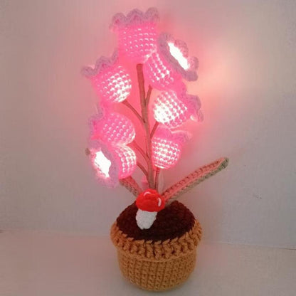 Handgebreide Bloemenlamp