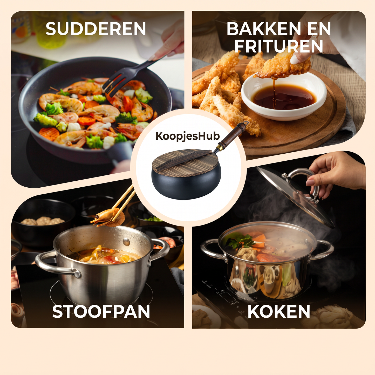 Ongecoate gietijzeren pan – geen chemicaliën, geen afbladderende coating