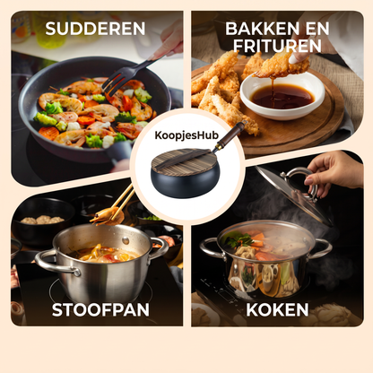Ongecoate gietijzeren pan – geen chemicaliën, geen afbladderende coating
