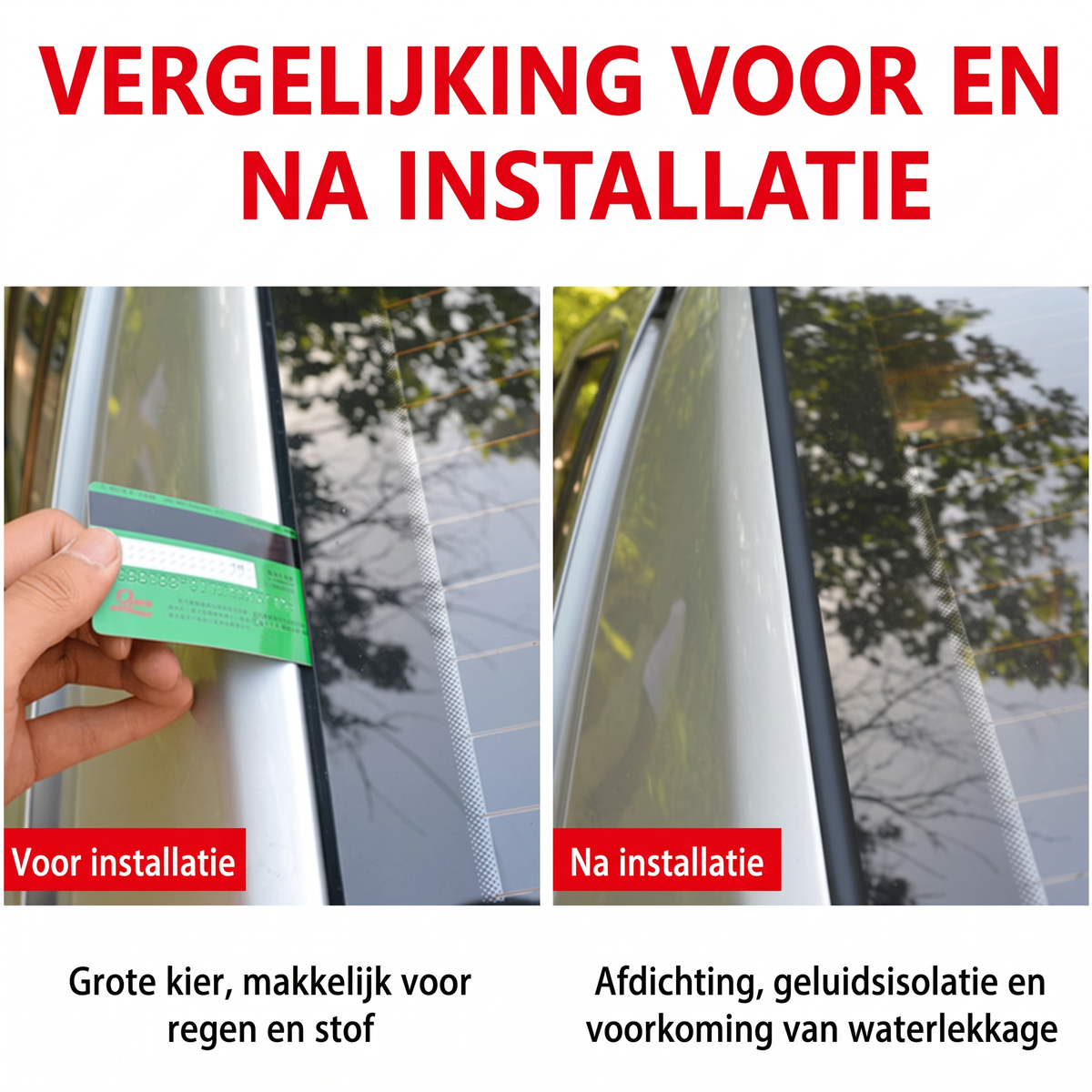 Op maat te snijden rubberen auto afdichtingsstrip