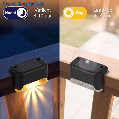 Op zonne-energie werkende buitenlamp