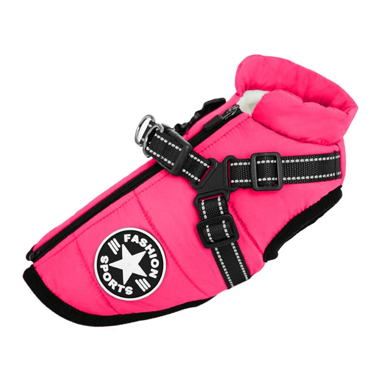 Petstar™ - Waterdichte winterjas met ingebouwd tuigje