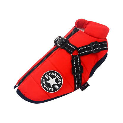 Petstar™ - Waterdichte winterjas met ingebouwd tuigje