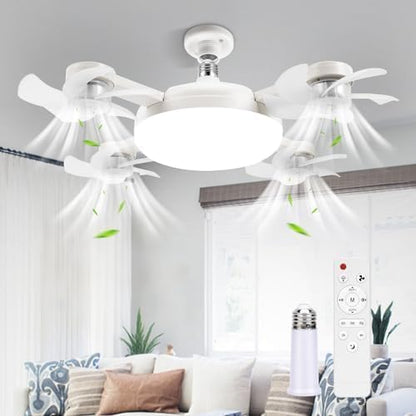BreezeFlow - Plafondventilator met LED-verlichting en afstandsbediening