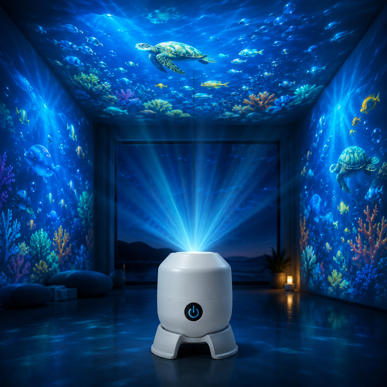 OceanWave Zee Projector met Draaiende LED-lampjes – Creëer Magische Avonden