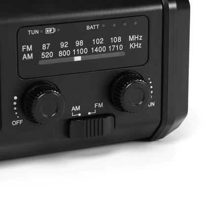 Noodradio - Ingebouwde powerbank, lamp en generator