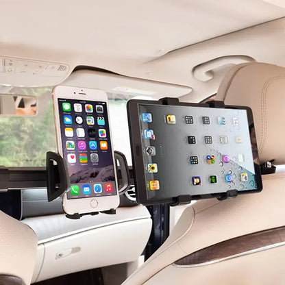Tablet- en mobiele telefoonhouder voor de auto