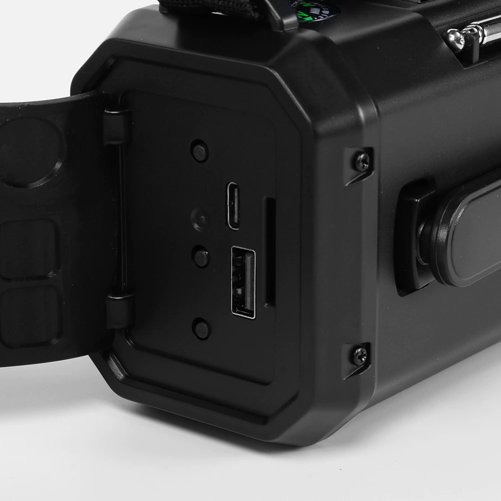 Noodradio - Ingebouwde powerbank, lamp en generator