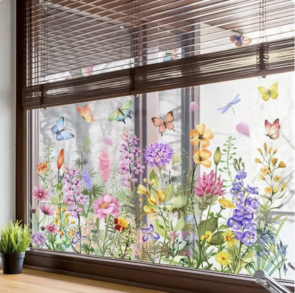 Bloemen Raamstickers