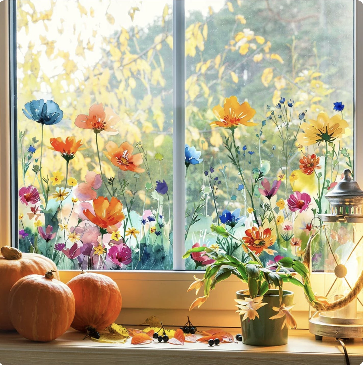 Bloemen Raamstickers