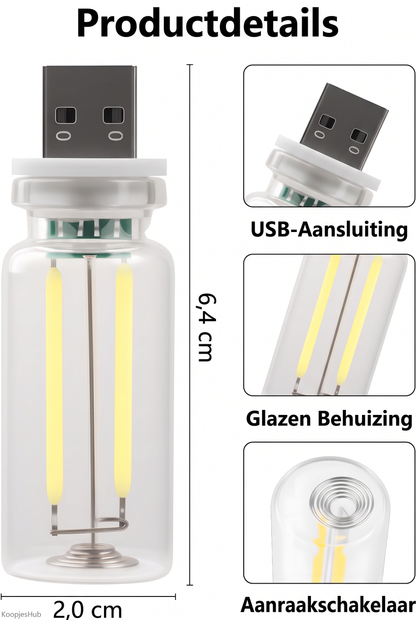 USB-nachtlampje voor in de auto