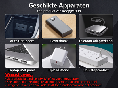 USB-nachtlampje voor in de auto