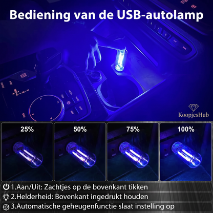 USB-nachtlampje voor in de auto
