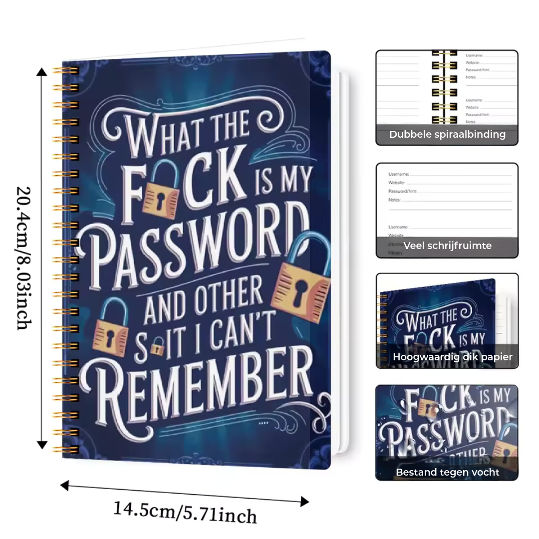 Grappig wachtwoordenboek / wachtwoordorganizer