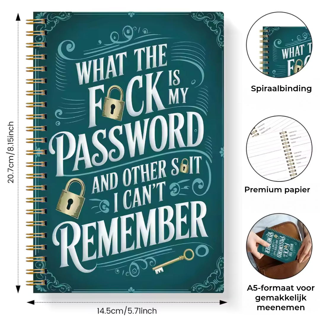 Grappig wachtwoordenboek / wachtwoordorganizer