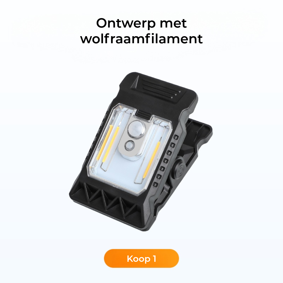 Buitenlamp op zonne-energie met bewegingssensor en clipbevestiging