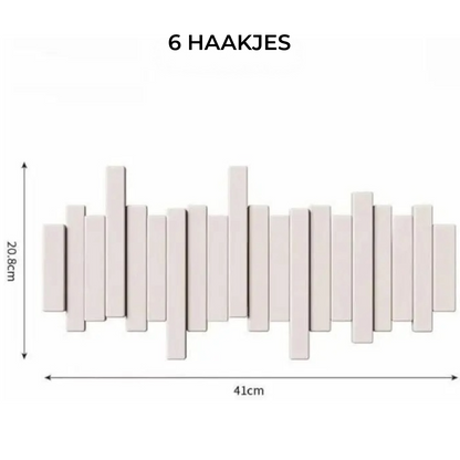 KeyNote – Design wandhaak met inklapbare houten haken