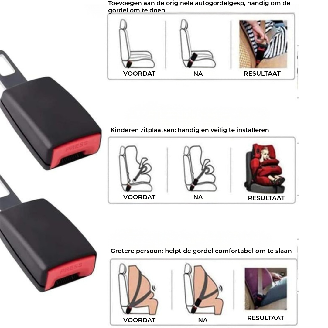 SeatBeltPro 1+1 GRATIS: Premium Riem Verlenger