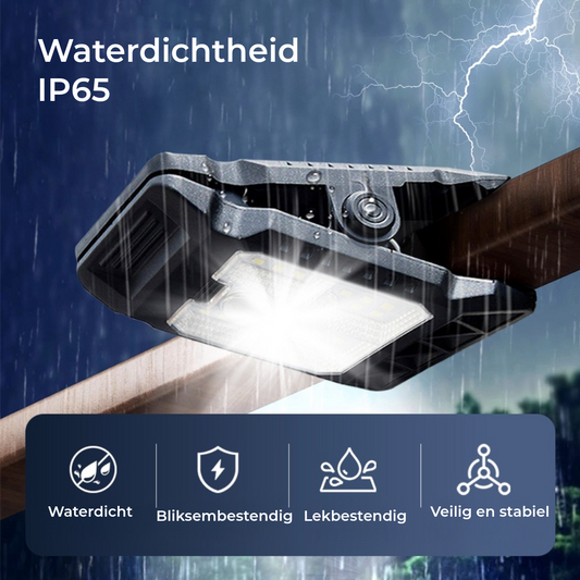 Buitenlamp op zonne-energie met bewegingssensor en clipbevestiging