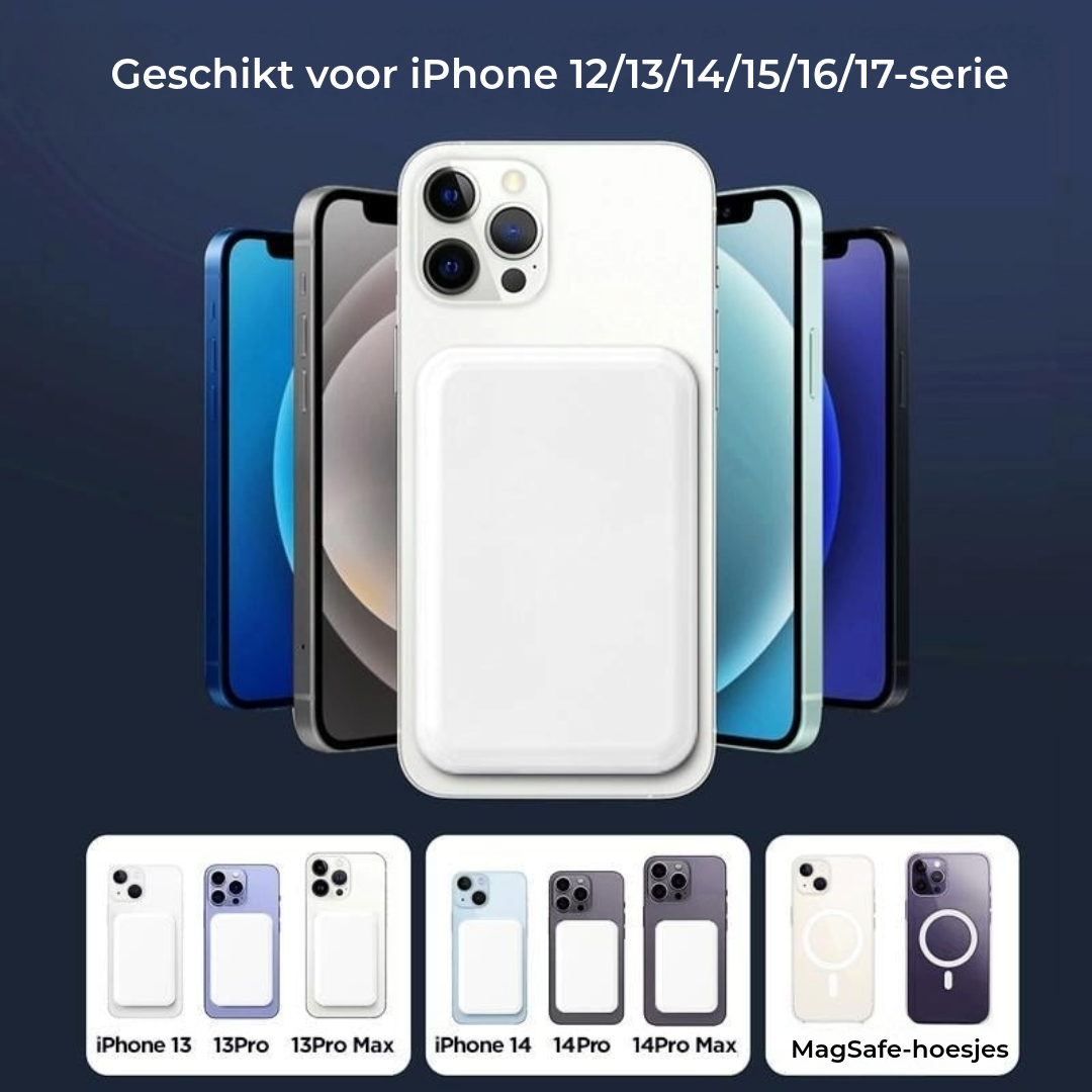 Magnetische draadloze powerbank voor iPhone - 5000 mAh