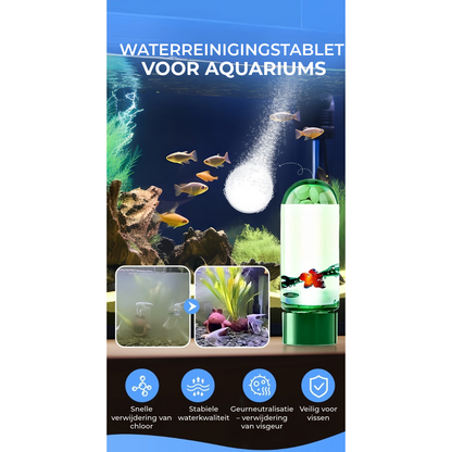 Waterzuiveringstabletten voor aquaria