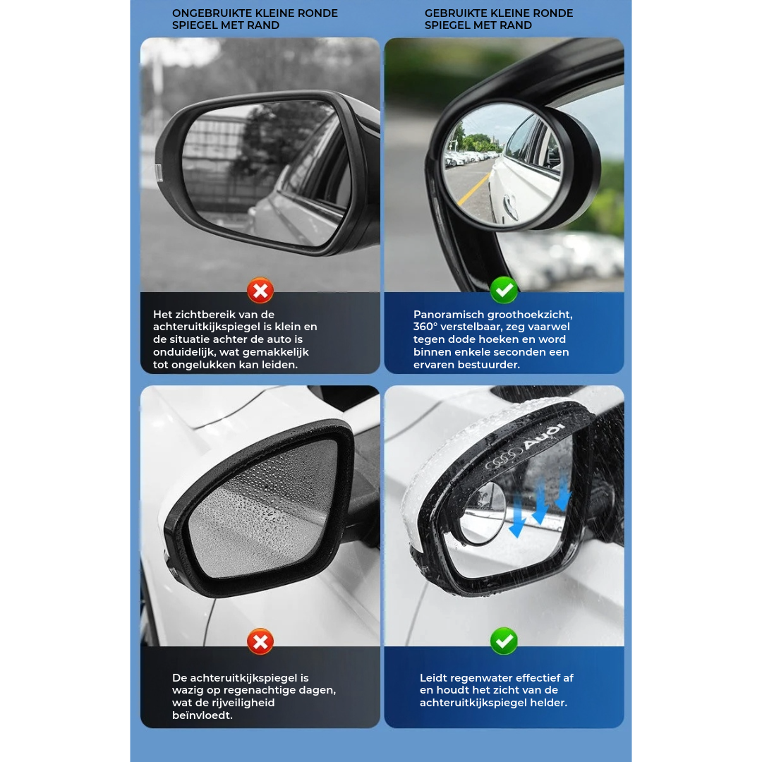 Multifunctionele Regenwenkbrauw voor Autospiegels