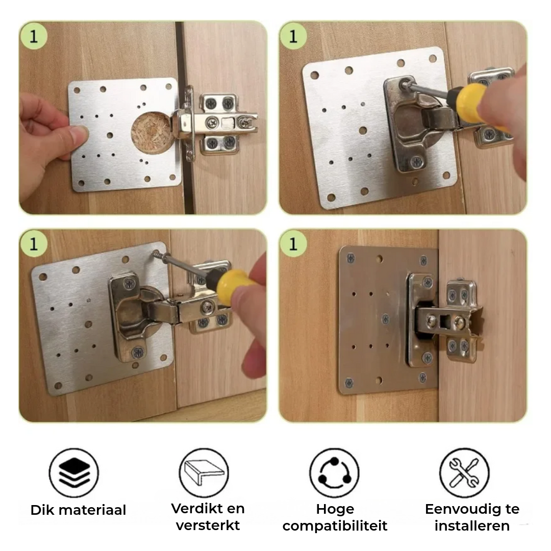 Meubel scharnieren reparatie zijplaat