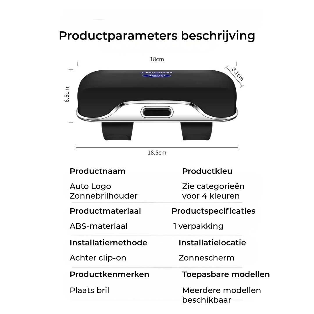 Auto Logo Zonnebrilhouder