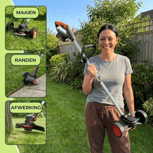 3-in-1 Grastrimmer - Struikgewas verwijderen, maaien en zagen