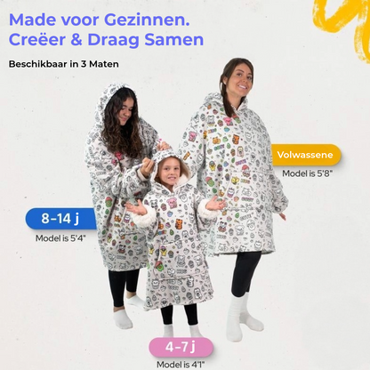 Kleur je eigen Hoodie met 24 permanente markeerders