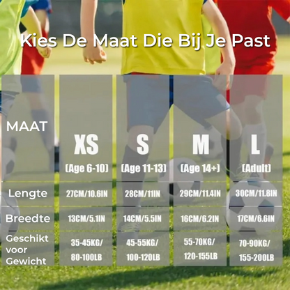 ProShield - Voetbalscheenbeschermers – compressiemouw met honingraatbescherming voor veiliger en soepeler spelen