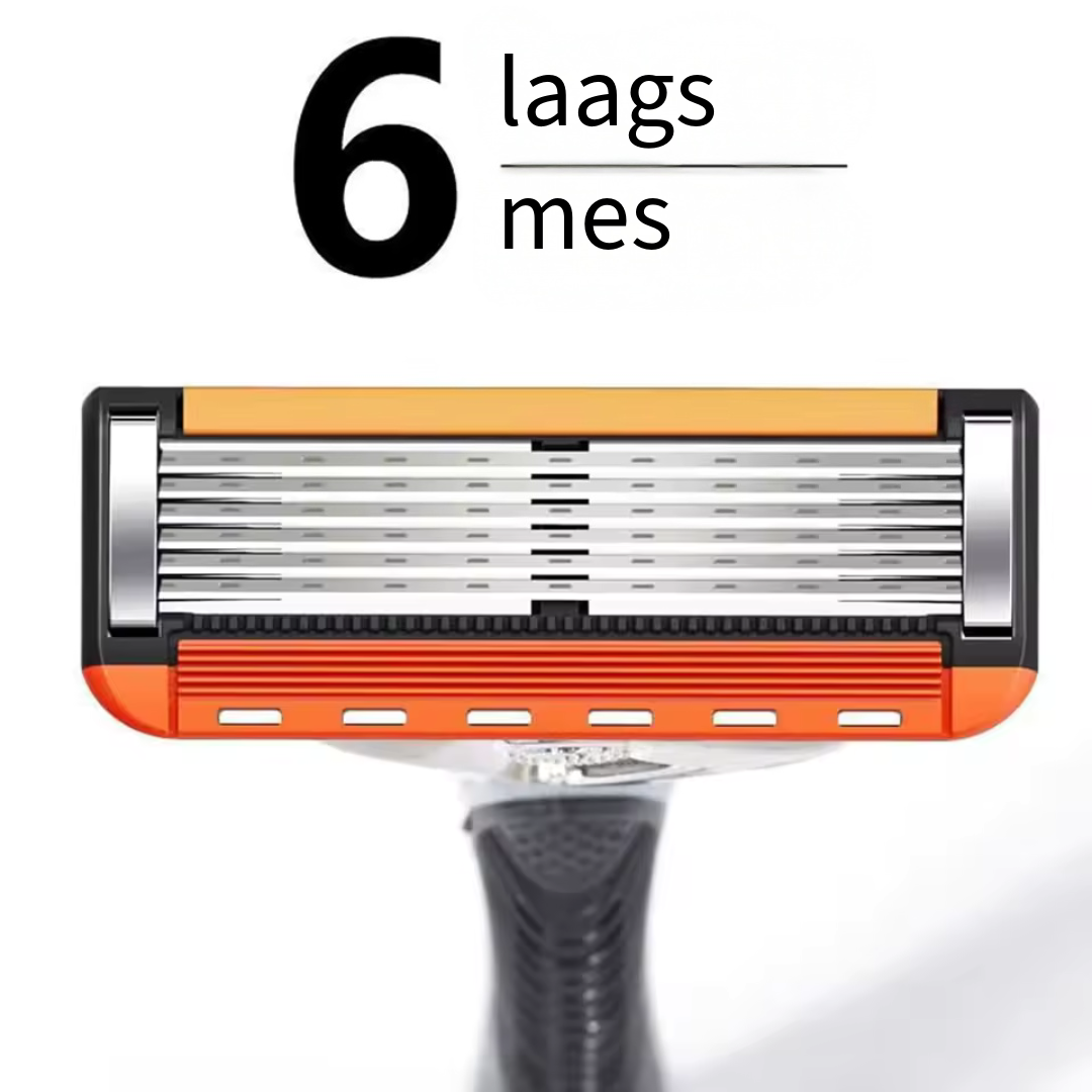 ProShave 6 – Scheermesjes met 6 mesjes in een verpakking van 24/48 stuks. Klassiek veilig scheren met zes mesjes voor precisie, comfort en een lange levensduur