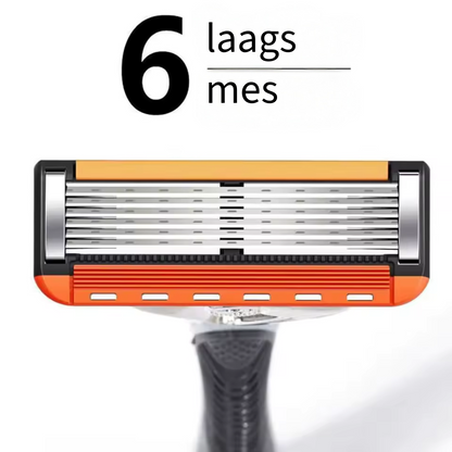 ProShave 6 – Scheermesjes met 6 mesjes in een verpakking van 24/48 stuks. Klassiek veilig scheren met zes mesjes voor precisie, comfort en een lange levensduur