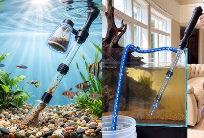 Elektrische aquariumgrindreiniger