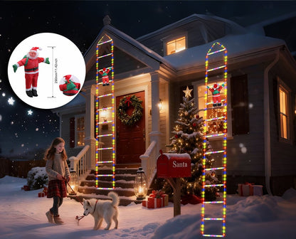 Kerstman LED Ladder
