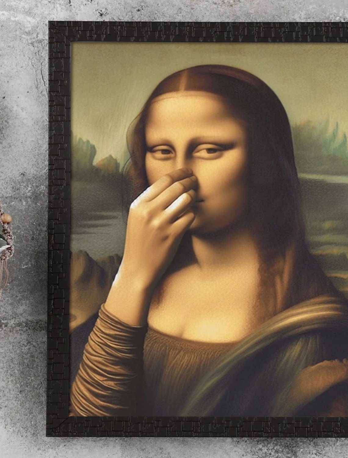 Grappige Mona Lisa Schilderij