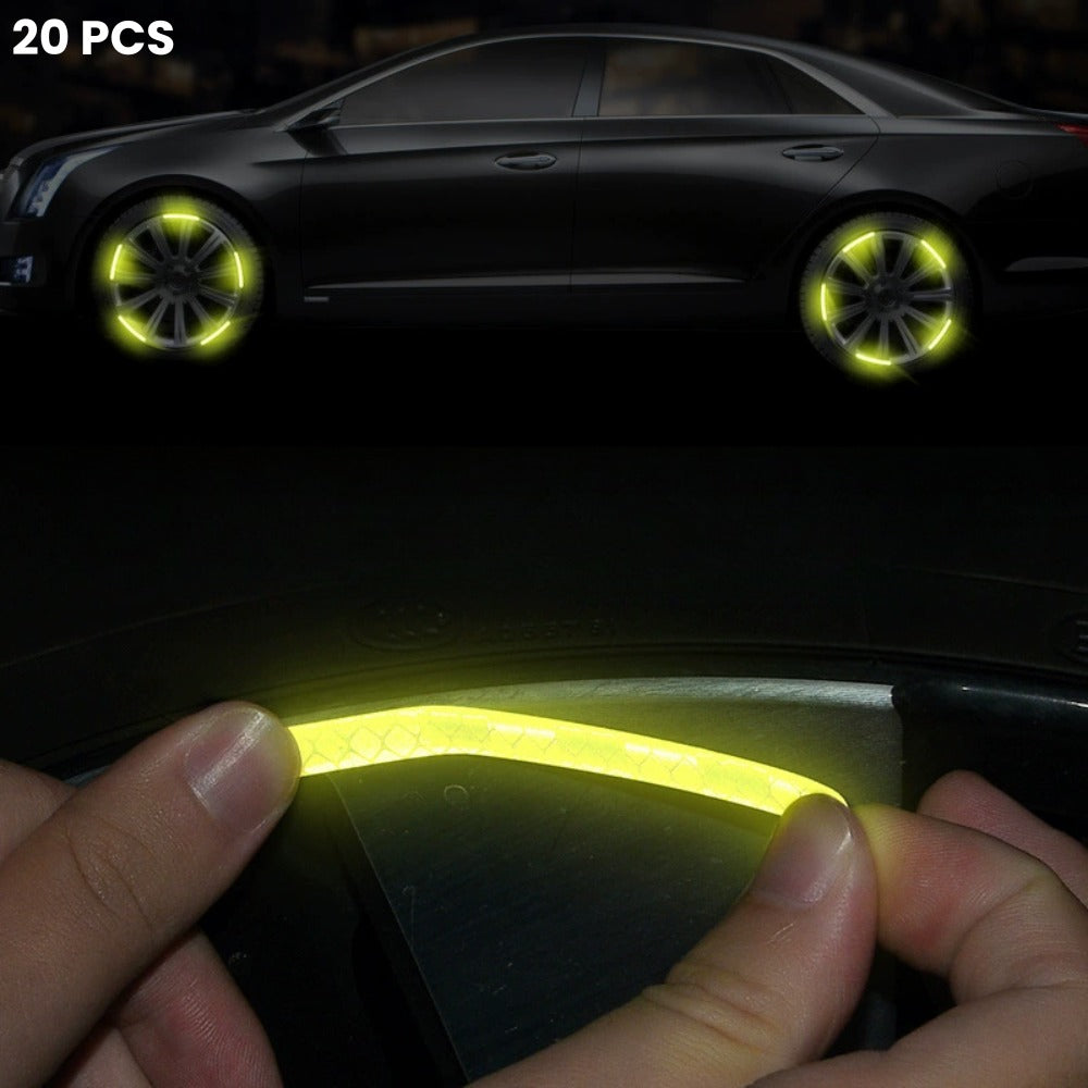 Reflecterende Wiel Logo Stickers