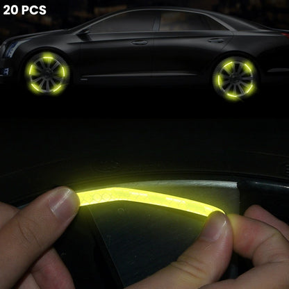 Reflecterende Wiel Logo Stickers