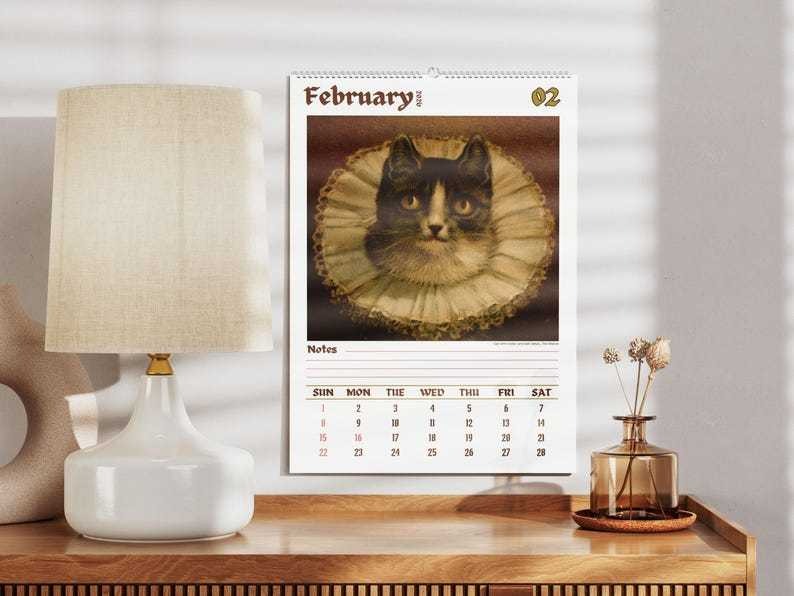 Vreemde Katten in de Renaissance - 2026 Wandkalender
