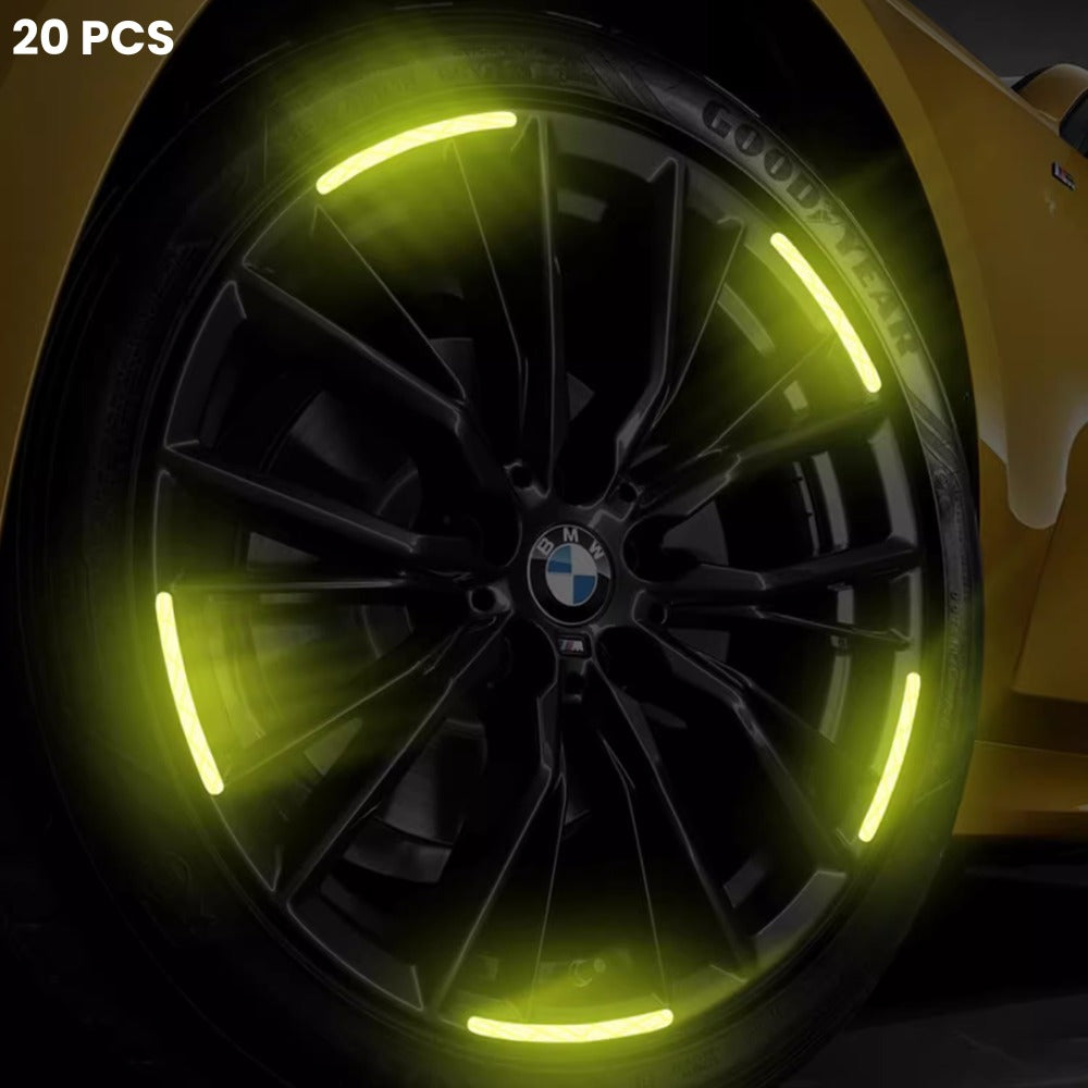 Reflecterende Wiel Logo Stickers