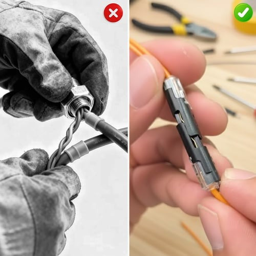 Dubbele draad-grip-connectoren