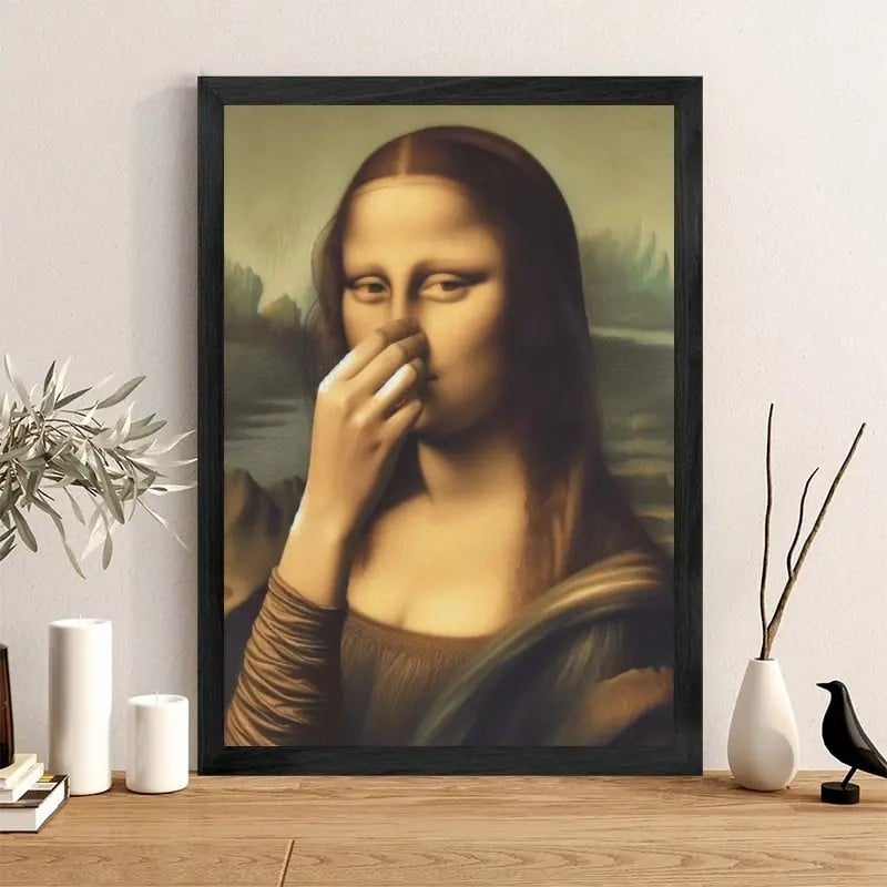 Grappige Mona Lisa Schilderij