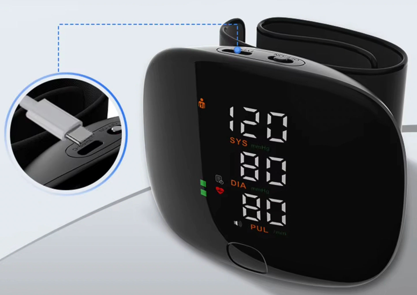 Bloeddrukmeter op zakformaat: Armband