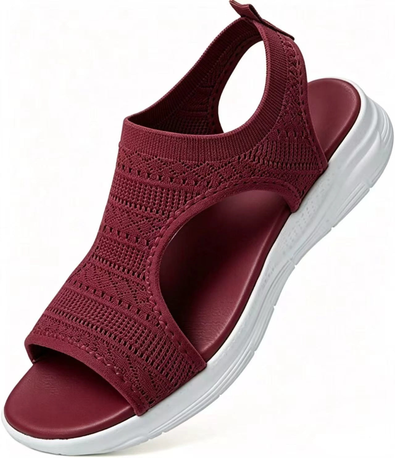Comfortabele, ademende, platte sandalen