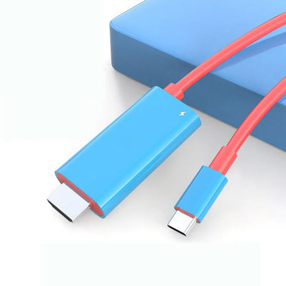 USB-C naar HDMI-adapterkabel – Stream, speel en laad tegelijkertijd op – Voor Switch, mobiel en tablet