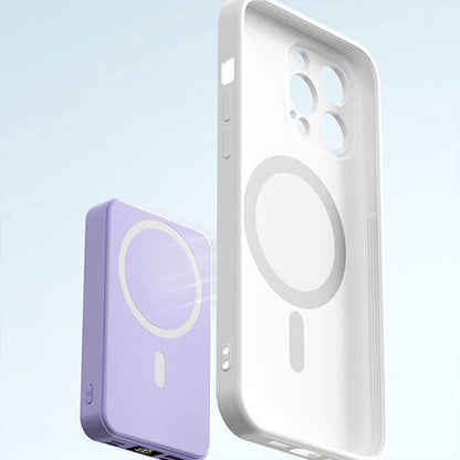 Magnetische draadloze powerbank met standaard